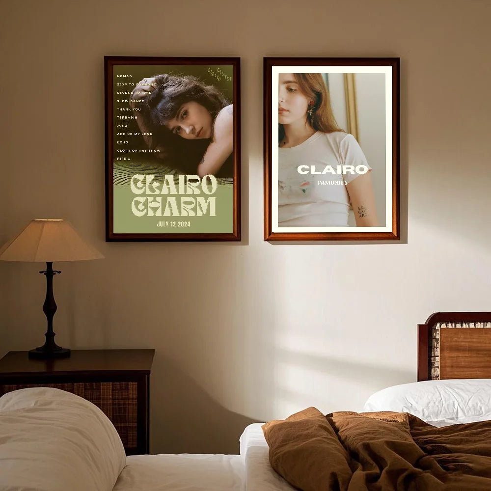 Charm Singer C-Clairo Poster HD art sticky wall waterproof home living room bedroom bar aesthetic decoration