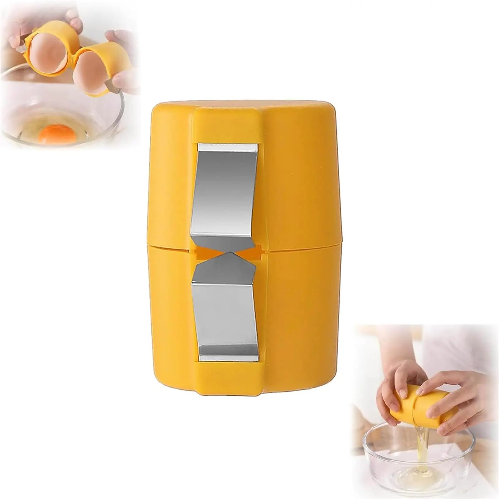Egg Shell Opener Tool – Handheld Egg Cracker & Separator Kitchen Gadget (1/2pcs)