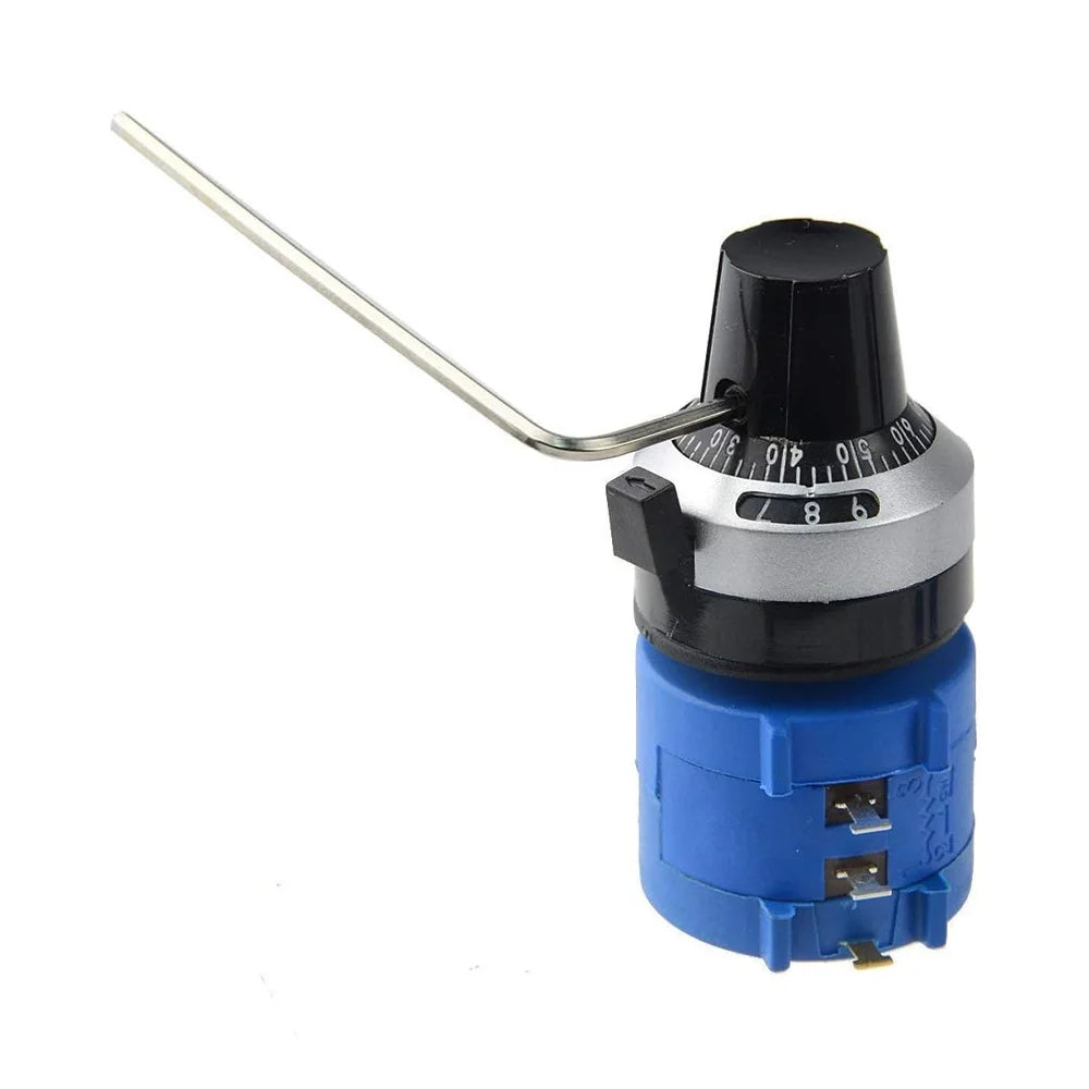 3590S Wirewound Potentiometer 500R 1K 2K 5K 10K 20K 50K 100K Ohm with High Precision 10 Turns Rotary Potentiometer Dial Knob
