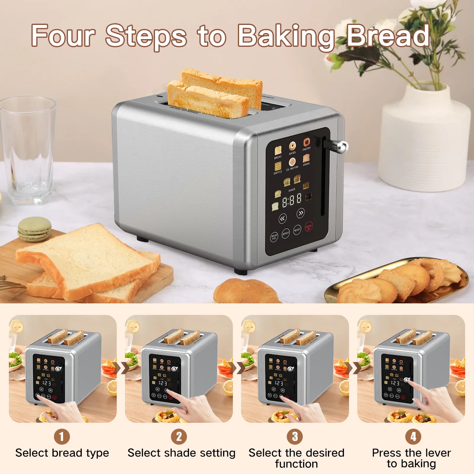 6-in-1 Smart Touch Breakfast Machine