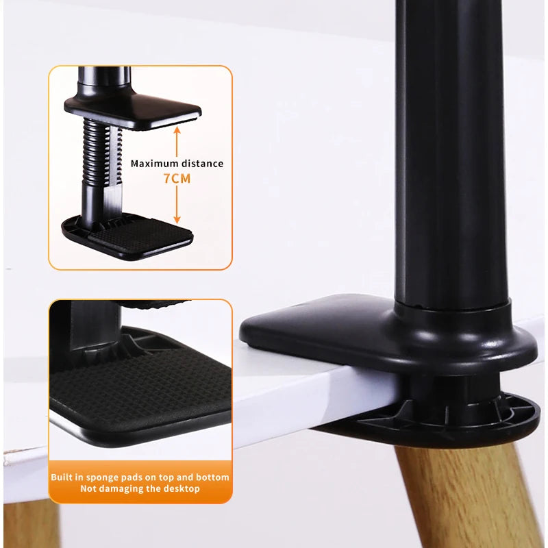 70cm Flexible Phone Holder Stand – 360° Lazy Bracket for Bed, Desk & Car Headrest 📱🔄