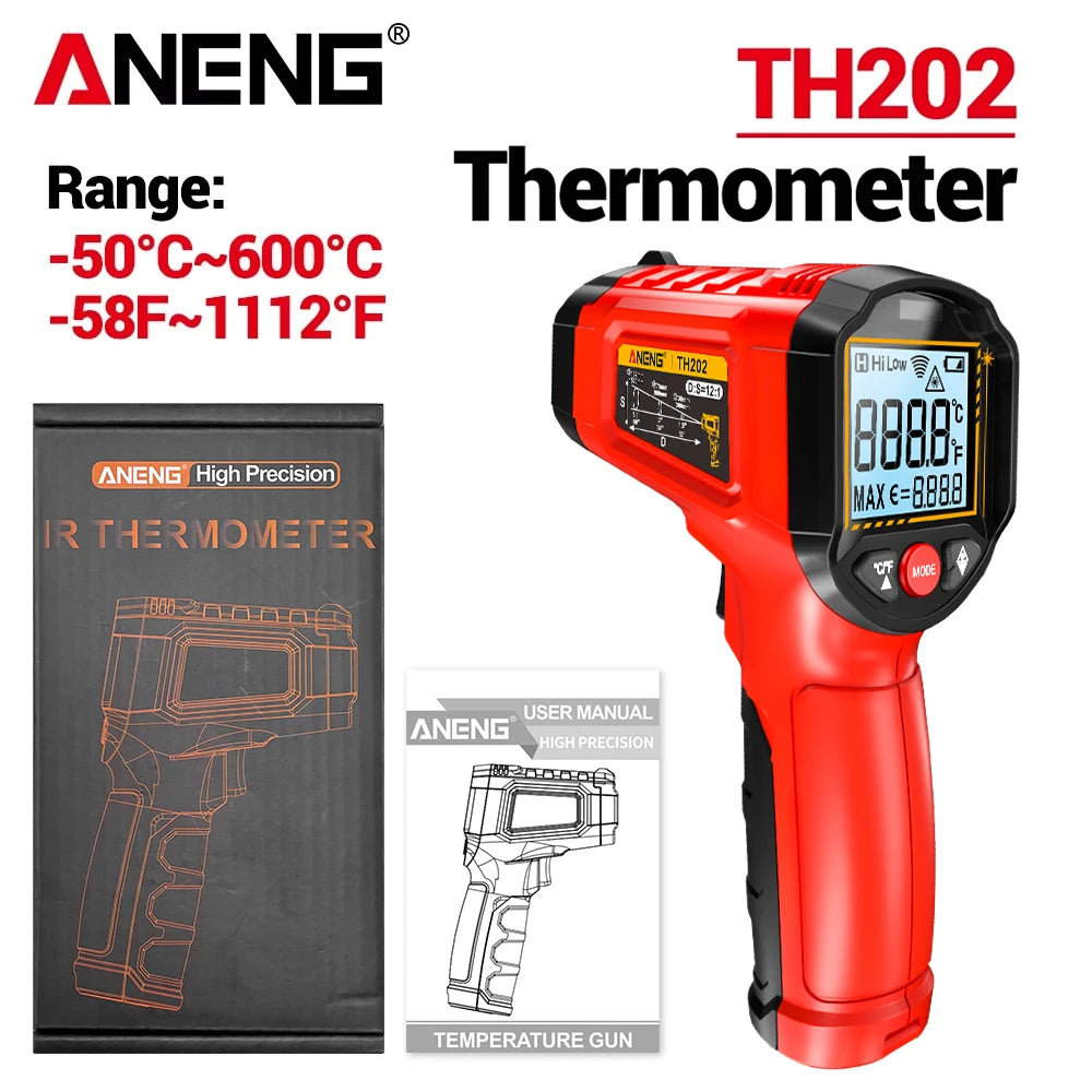 Digital Laser Temperature Meter – Pyrometer Point Gun with LCD