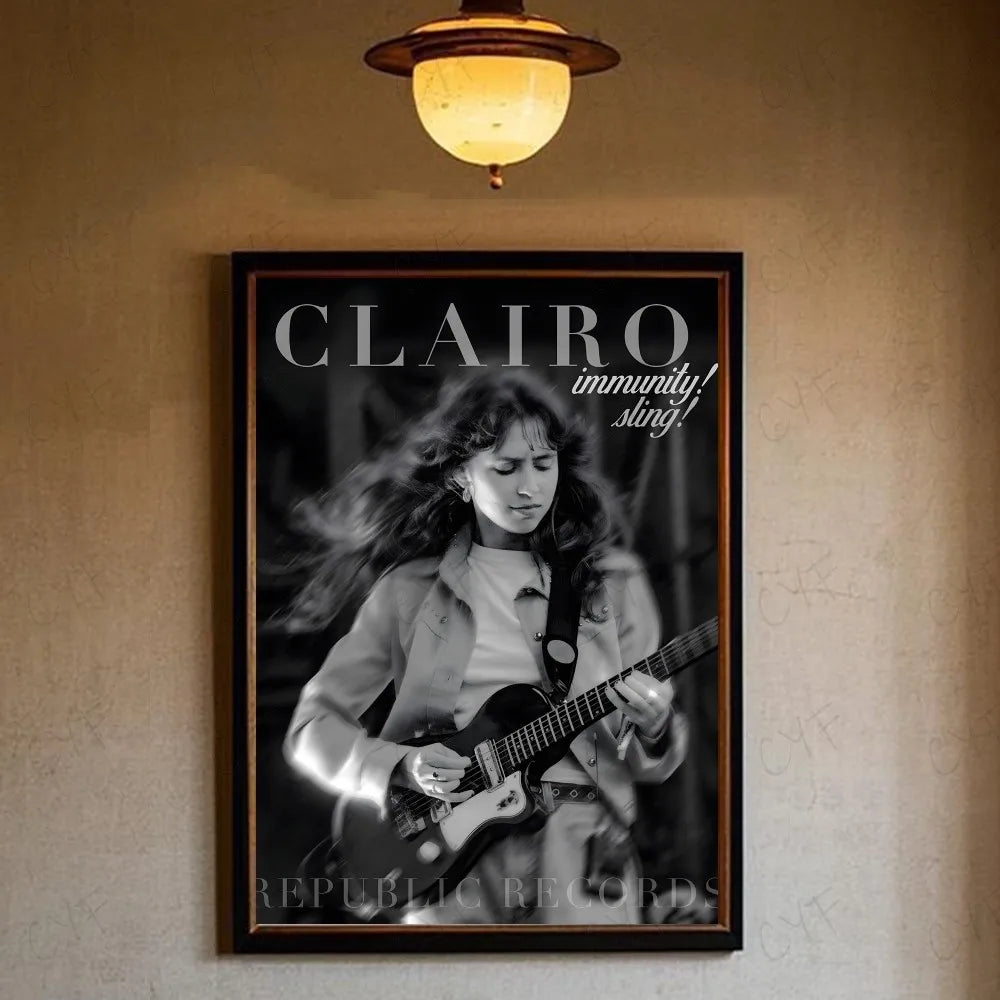 Charm Singer C-Clairo Poster HD art sticky wall waterproof home living room bedroom bar aesthetic decoration