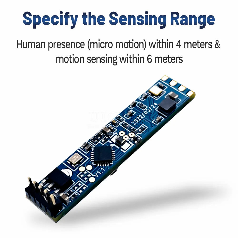 Human Presence Sensor Module 24GHz Smart Millimeter Wave Radar Sensing Heartbeat Detection Module with BT HLK-LD2410B
