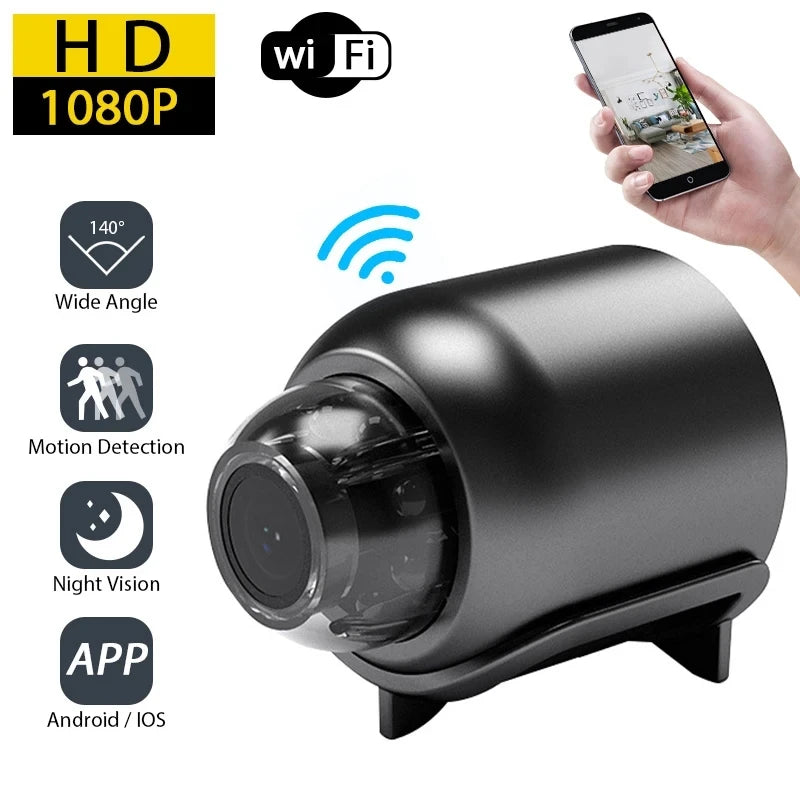 X5 Mini Camera 1080P – Portable Wireless Surveillance with Night Vision & Motion Detection