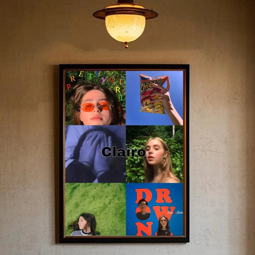 Charm Singer C-Clairo Poster HD art sticky wall waterproof home living room bedroom bar aesthetic decoration