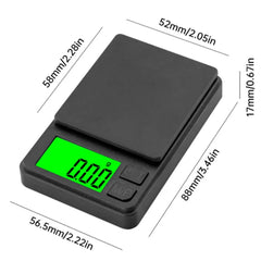 Digital Gram & Ounce Scale – Jewelry, Food, Backlit LCD
