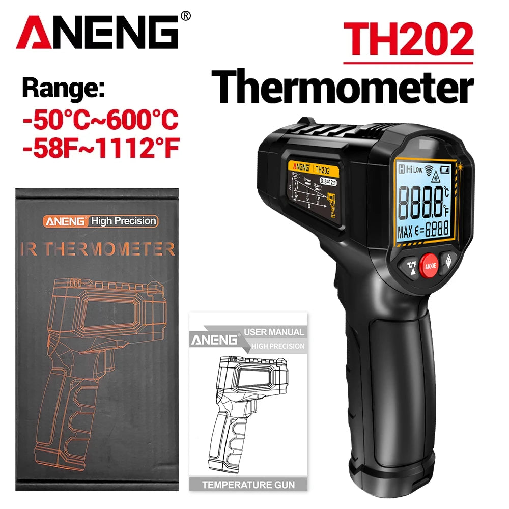 Digital Laser Temperature Meter – Pyrometer Point Gun with LCD