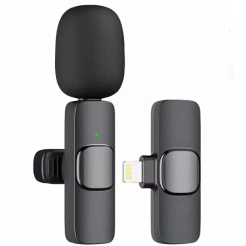 Wireless Lavalier Microphone – Noise Reduction Mic for iPhone & Android