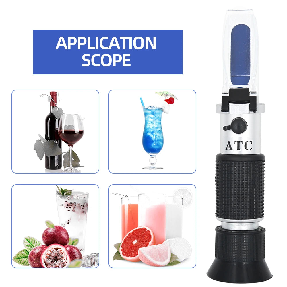 Beer & Wine Wort Refractometer – 0-32% Brix, 1.000-1.120 SG