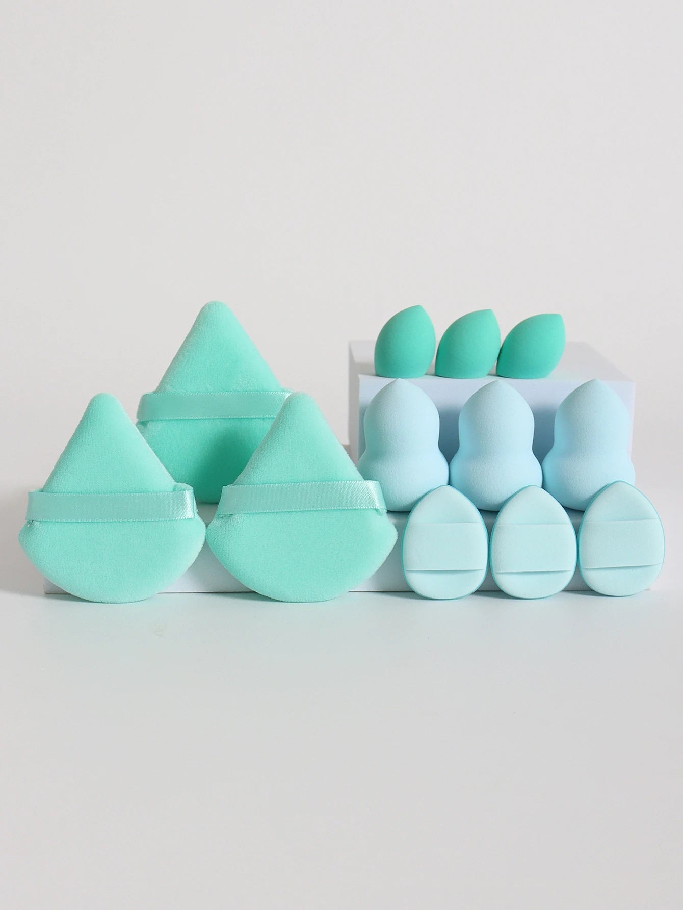 12-Piece All-Purpose Makeup Sponge Set – Powder, Cushion & Beauty Eggs