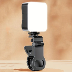 Portable Mini Clip-On Mobile Fill Light – USB Rechargeable, 10 Brightness Modes