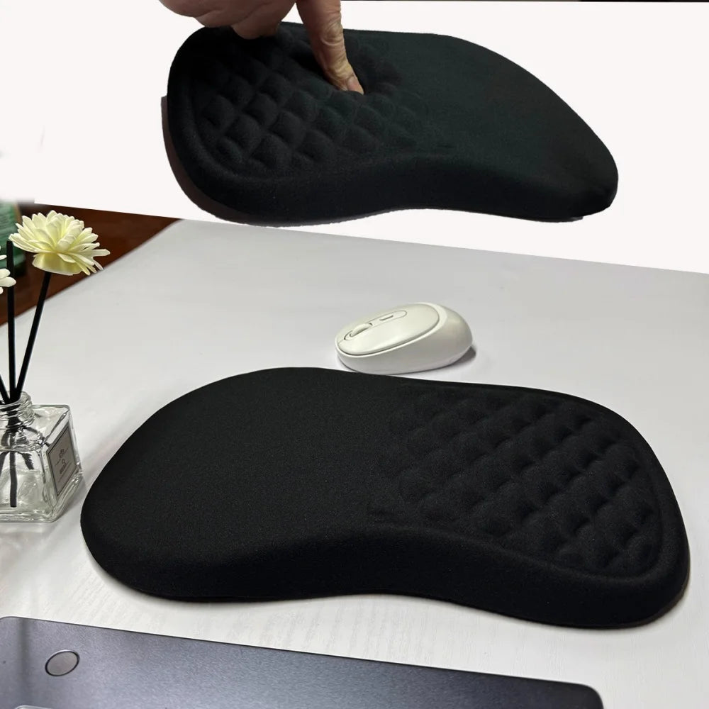 Ergonomic Wrist Rest Mouse Pad Comfortable Wrist Support Non Slip High Elastic Memory Cotton Mousepad For PC Laptop Computer