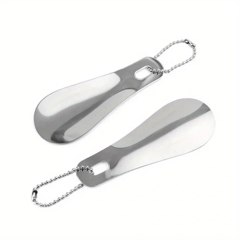 Stainless Steel Shoehorn – Portable Shoe Wearing Aid for Home & Travel