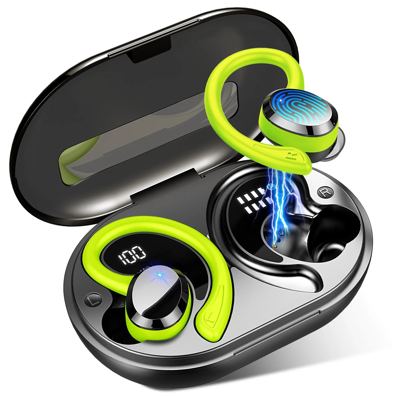 Sports Wireless Earbuds, 40H Battery