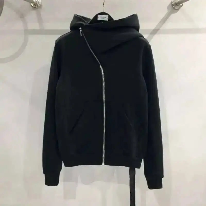 HKSH Men's Tide Punk Dark Autumn Winter New RO Style Wizardry Zipper Women's Fashion Cotton Sweatshirt Chic Coats Hoodies HK0530