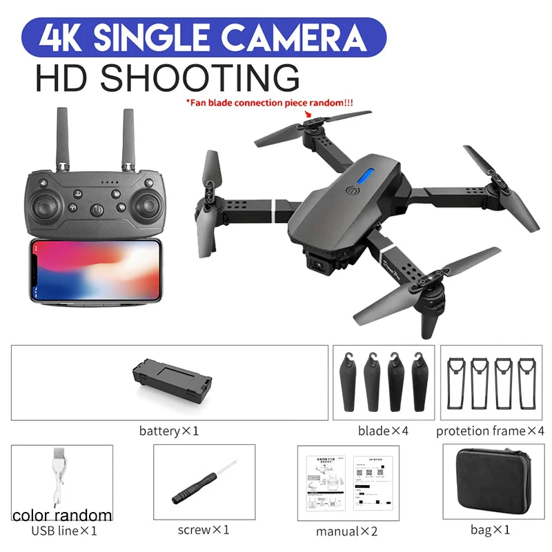 E88Pro RC Drone 4K
