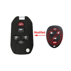YIQIXIN Modified Folding Remote Car Key Shell For Buick G-C For Chevrolet Voor Cadillac Pontiac Saturs Key Case 5/6 Buttons