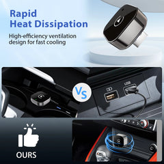 Pionray 2-in-1 Wireless CarPlay & Android Auto Adapter – 5GHz WiFi, USB/Type-C Plug & Play