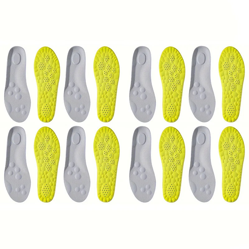 High Elasticity Latex Sport Insoles – Soft Arch Support Shoe Pads, Breathable & Deodorant