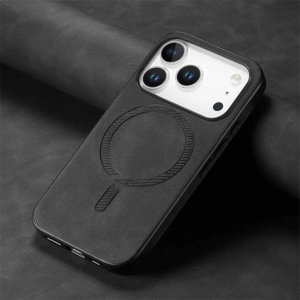 iPhone 17 Pro Max MagSafe Leather Case – Luxury Wireless Charging Cover 📱✨