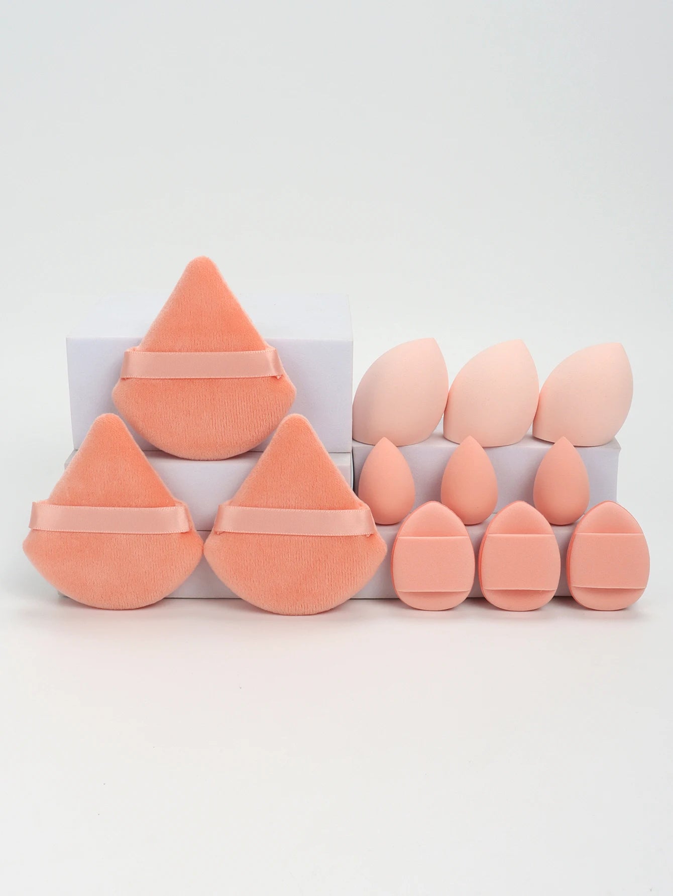 12-Piece All-Purpose Makeup Sponge Set – Powder, Cushion & Beauty Eggs