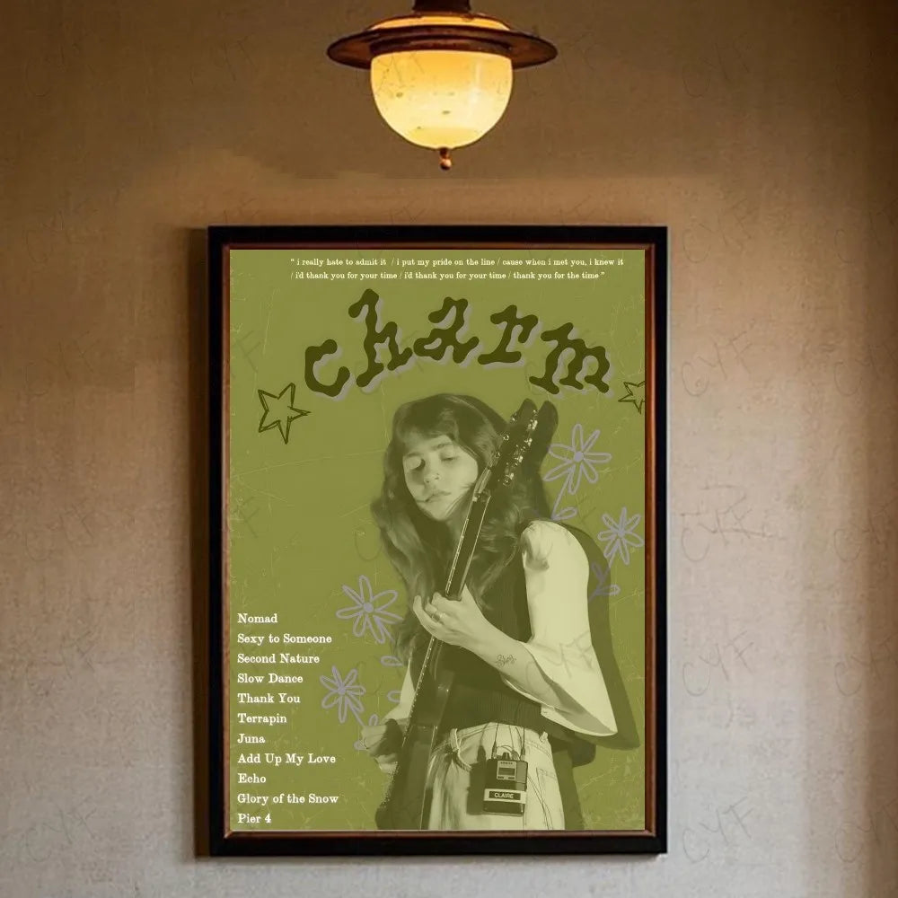 Charm Singer C-Clairo Poster HD art sticky wall waterproof home living room bedroom bar aesthetic decoration