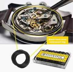 200pcs Watch Back Case O-Ring Gaskets – Rubber, Waterproof