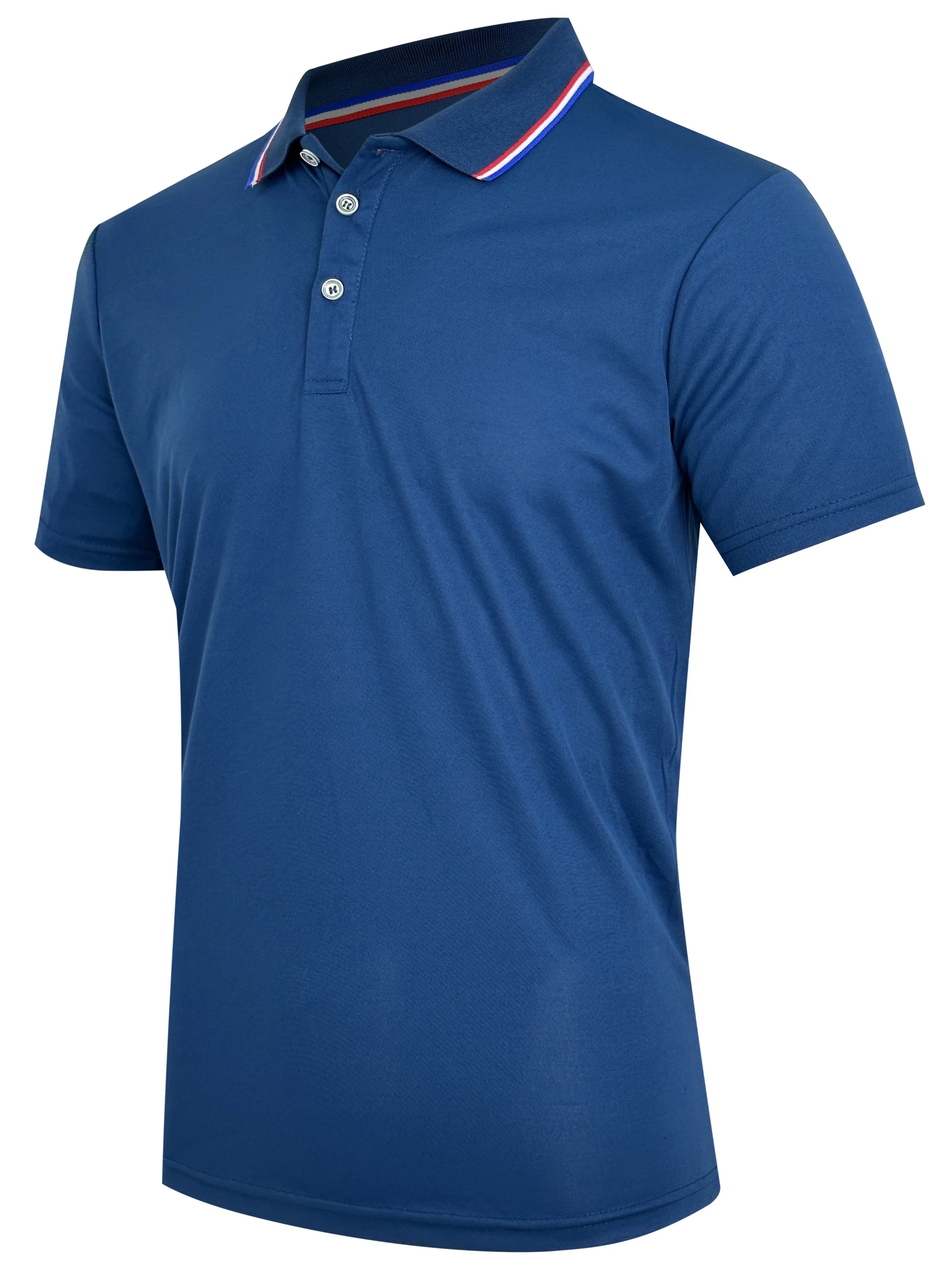 Men’s Summer Polo Shirt 2025 – Breathable Solid Color Short Sleeve T-Shirt