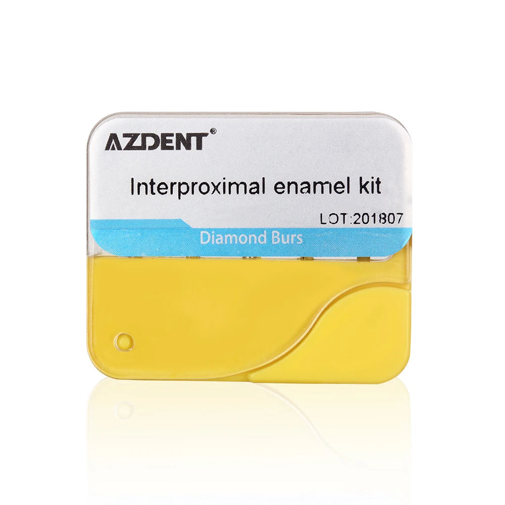 AZDENT Dental Diamond Burs Orthodontic Interproximal Enamel Reduction Set For High Speed Cutting Grinding Polishing 5Pcs/Kit