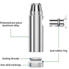 3 Pack Mini Pepper Shaker Premium Metal SnufBullet Spice Dispenser Sweetener Portable Travel Storage