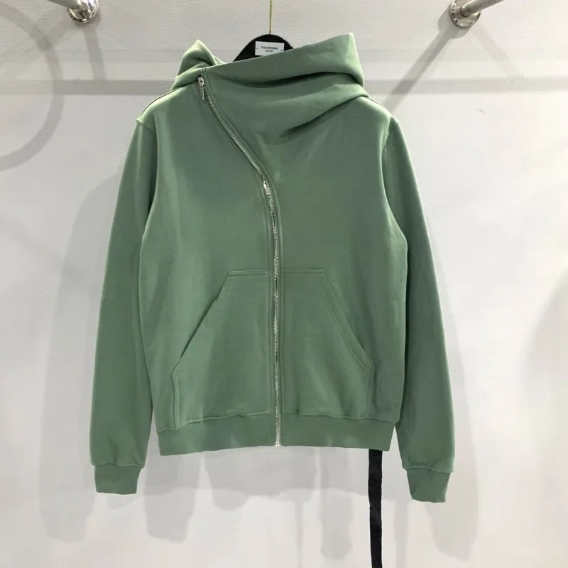 HKSH Men's Tide Punk Dark Autumn Winter New RO Style Wizardry Zipper Women's Fashion Cotton Sweatshirt Chic Coats Hoodies HK0530