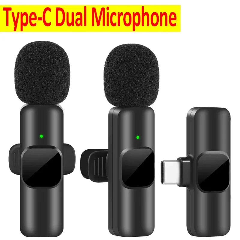 Wireless Lavalier Microphone – Noise Reduction Mic for iPhone & Android