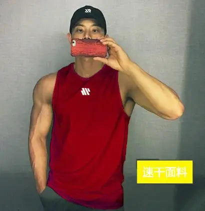 Men’s Summer Gym Vest 2024 – Sleeveless Mesh Tank Top for Fitness & Sports