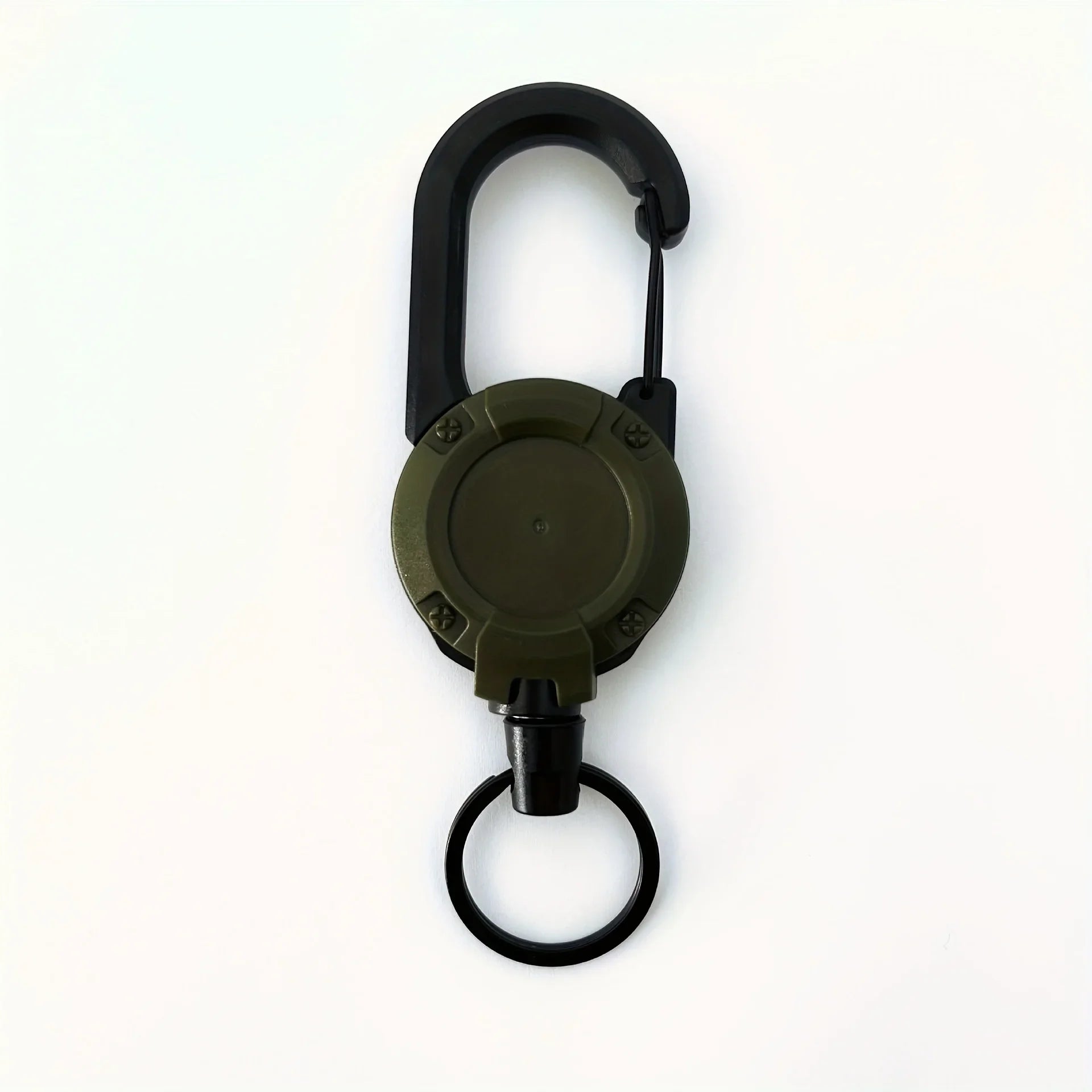 Retractable Keychain Holder – Heavy Duty Badge Reel with Carabiner Clip 🔑⛓️