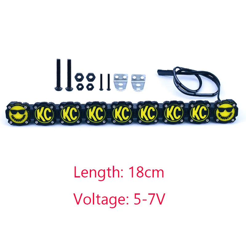 LED Simulation Roof Lights for 1/10 RC Crawler Car Traxxas Trx4 Axial Scx10 Yikong RC4WD D90 Croboll MK07 MJX H8H