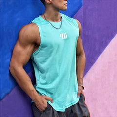 Men’s Summer Gym Vest 2024 – Sleeveless Mesh Tank Top for Fitness & Sports