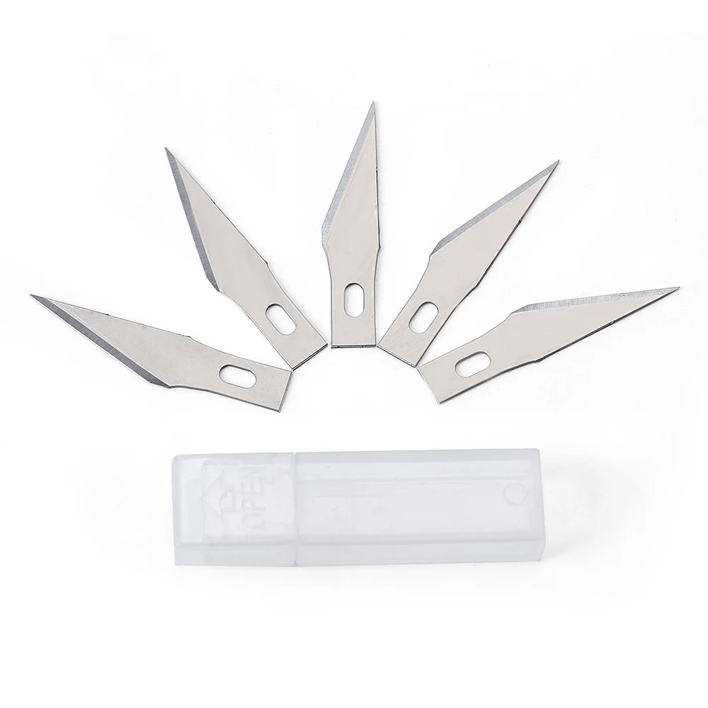 Non-Slip Metal Scalpel Kit – 5 Blades for DIY Repair & Craft