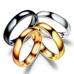 “6mm Titanium Wedding Ring – High Polish, Hypoallergenic, Unisex”