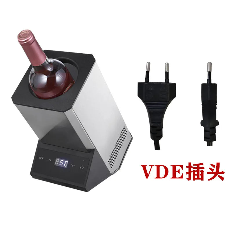 Wine Chiller  Stainless Steel Electronic Ice  Cooler Red  Rapid Cooling Cooler Temperature Control Adjustment