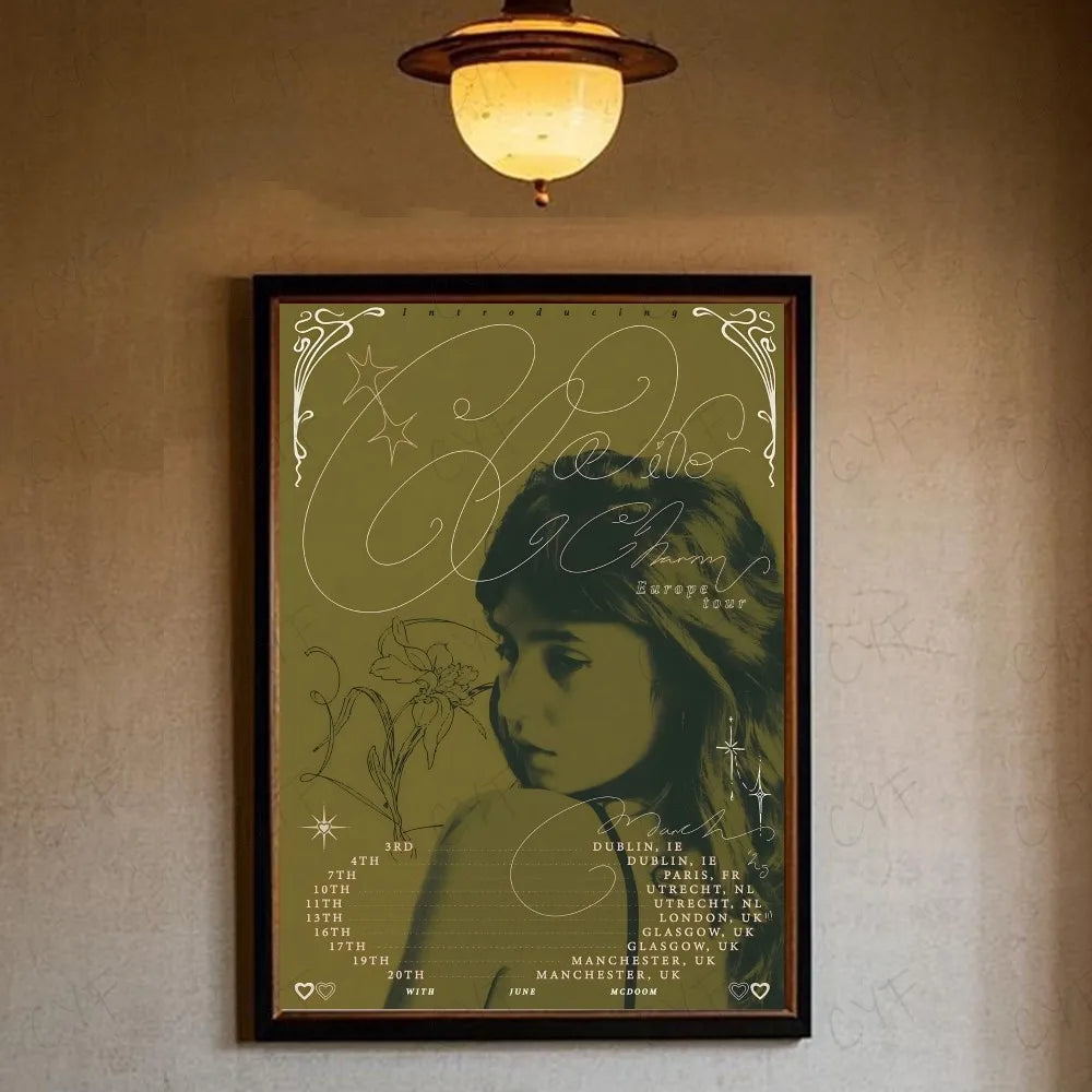 Charm Singer C-Clairo Poster HD art sticky wall waterproof home living room bedroom bar aesthetic decoration