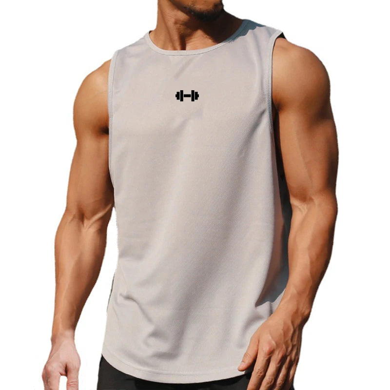 Men’s Summer Gym Tank Top – Quick-Dry Sleeveless Shirt for Fitness & Basketball