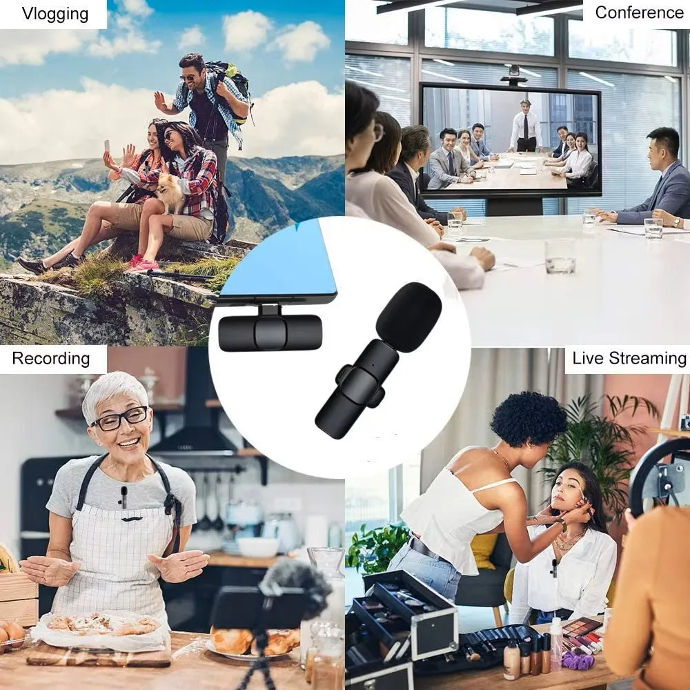 Wireless Lavalier Microphone for iPhone & Android 🎤
