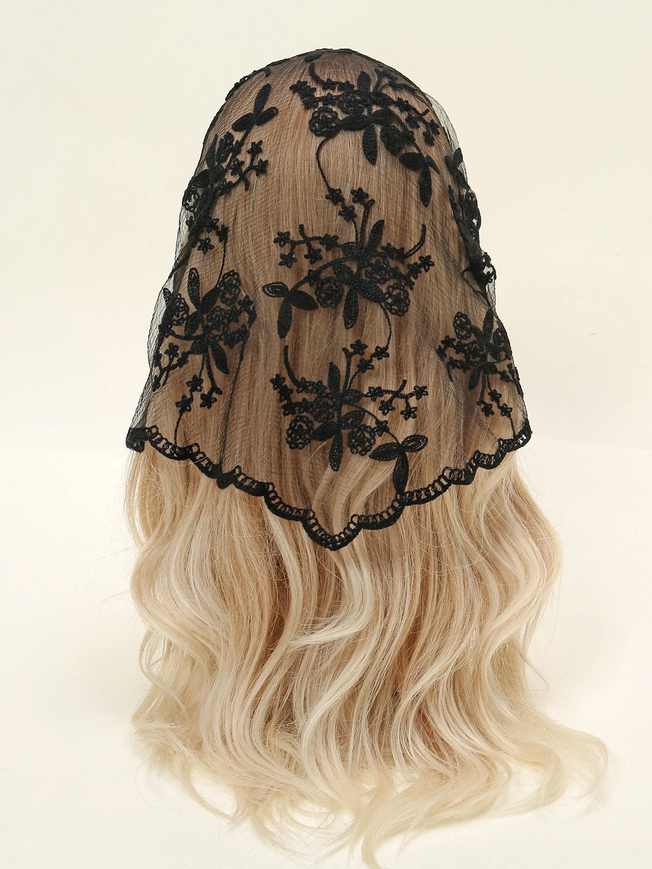 Women’s Lace Triangle Hair Scarf – Vintage Retro Headband & Elegant Hair Accessory
