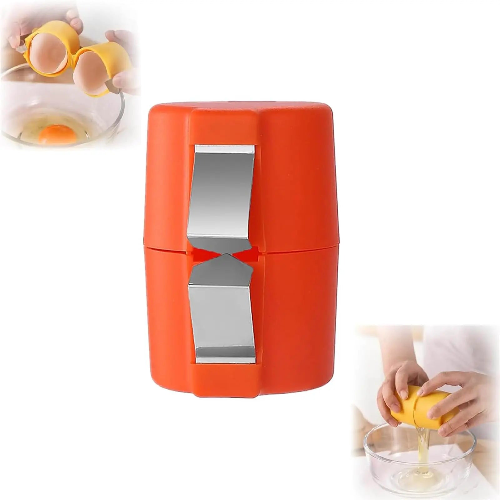 Egg Shell Opener Tool – Handheld Egg Cracker & Separator Kitchen Gadget (1/2pcs)