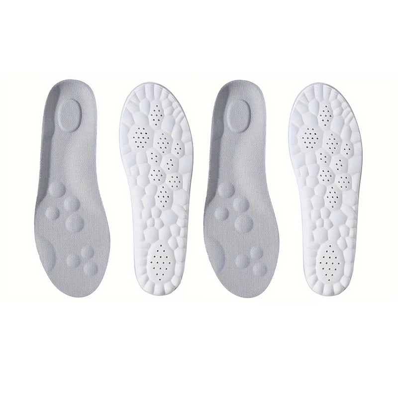 High Elasticity Latex Sport Insoles – Soft Arch Support Shoe Pads, Breathable & Deodorant
