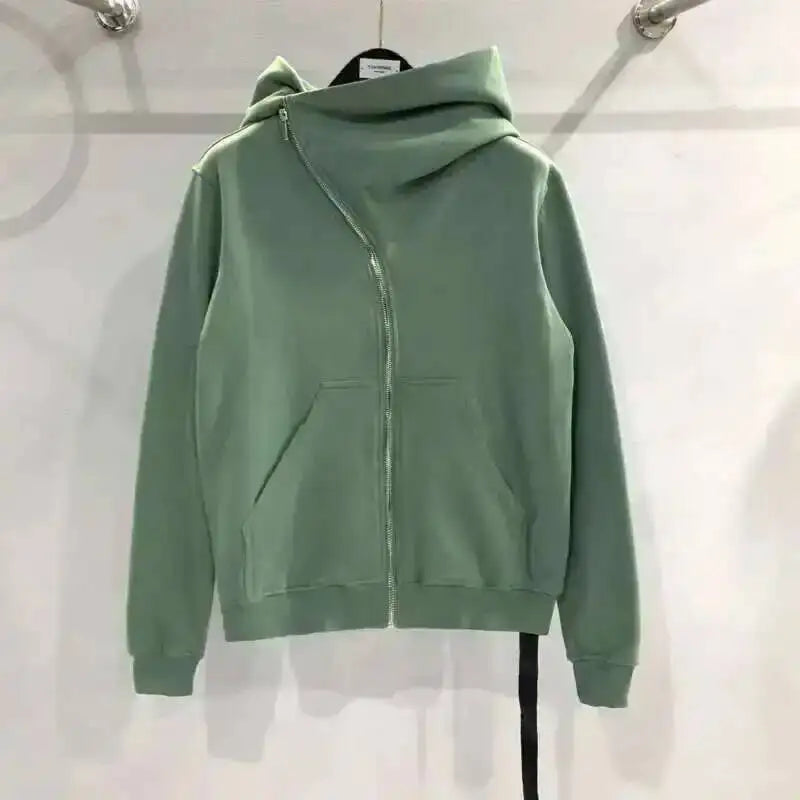 HKSH Men's Tide Punk Dark Autumn Winter New RO Style Wizardry Zipper Women's Fashion Cotton Sweatshirt Chic Coats Hoodies HK0530