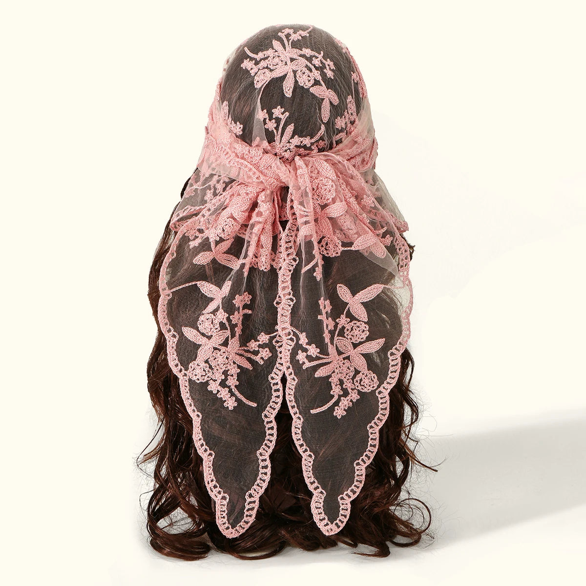 Women’s Lace Triangle Hair Scarf – Vintage Retro Headband & Elegant Hair Accessory