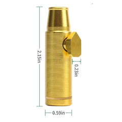 3 Pack Mini Pepper Shaker Premium Metal SnufBullet Spice Dispenser Sweetener Portable Travel Storage