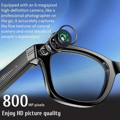AI Smart Glasses with 800W Camera, Video Recording, Bluetooth Call & Translation 🕶️📸
